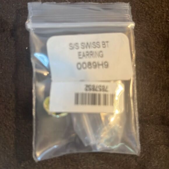 Blue Topaz and Simulated Diamond 1.85 ctw Earrings in Sterling Silver - Picture 8 of 9